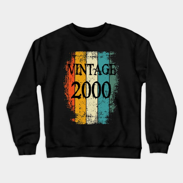 Vintage 2000, 23rd Birthday, 23 years old Crewneck Sweatshirt by UranusArts